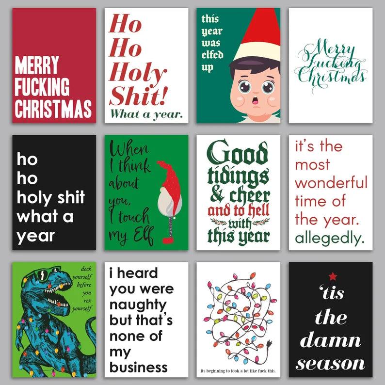 24 Adult Variety Pack of Christmas Cards