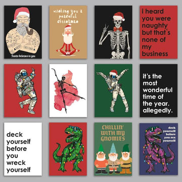 24 Adult Variety Pack of Christmas Cards