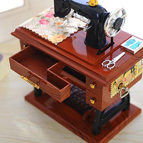 Wood Mini Sewing Machine Music Box (BUY 2 GET FREE SHIPPING)