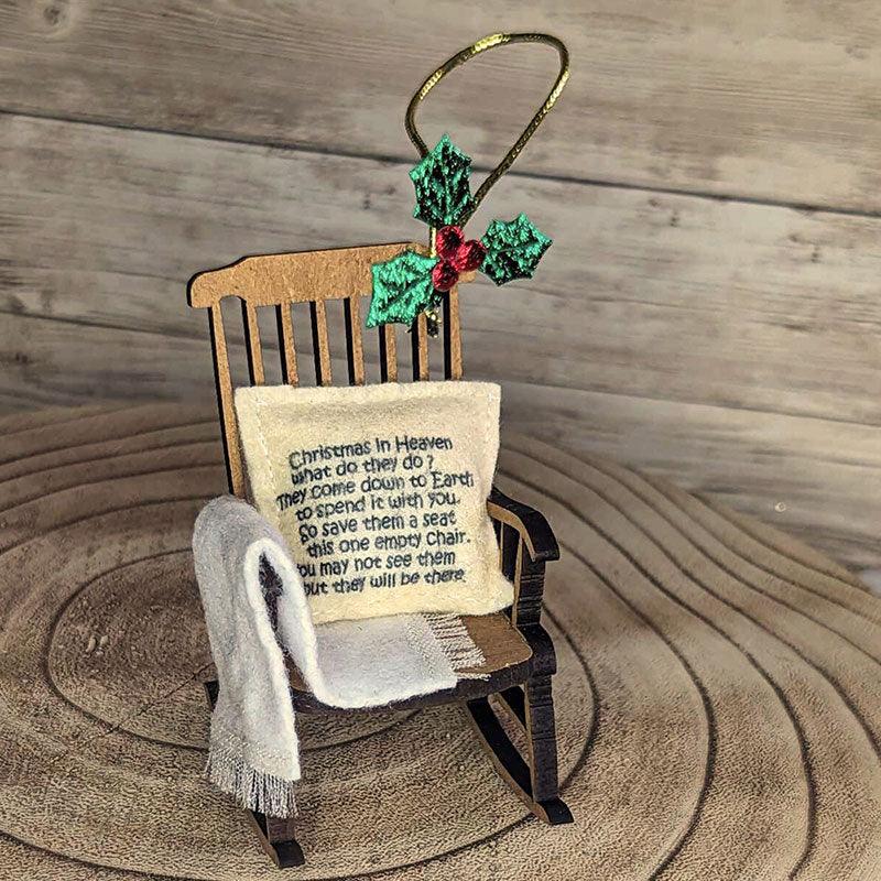 Christmas in Heaven Rocking Chair Ornament